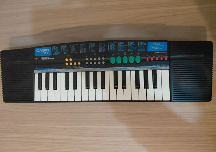 Teclado Casio SA-21 Tone Bank Vintage Original - Funcionando
