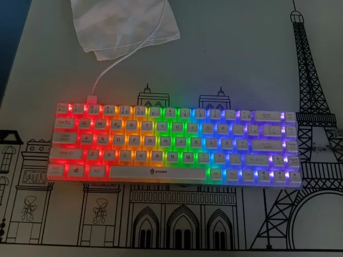 Teclado Evolut  Lumini eg217