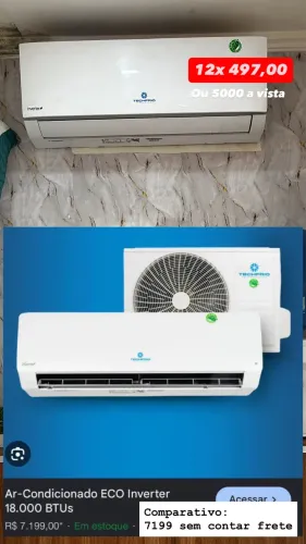 Central 18000 btus, Techfrio ECO inverter