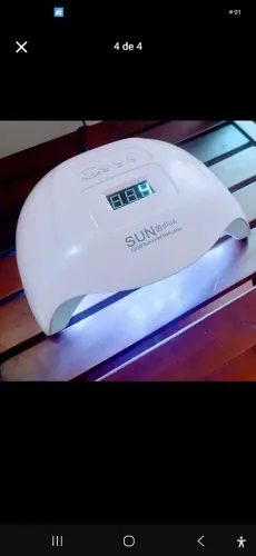 Cabine Sun X Plus Led Uv 120w Hibrida Acrigel Unha Gel Biv.