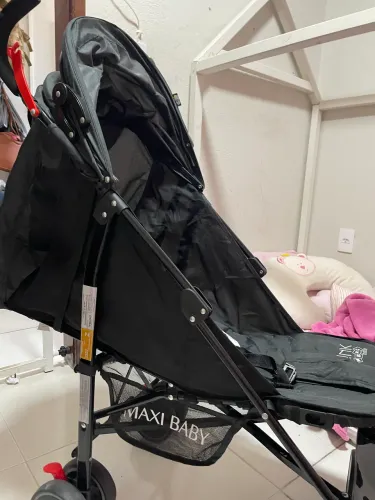 Carrinho de bebê que vira berço maxibaby preto novo aceito cartão