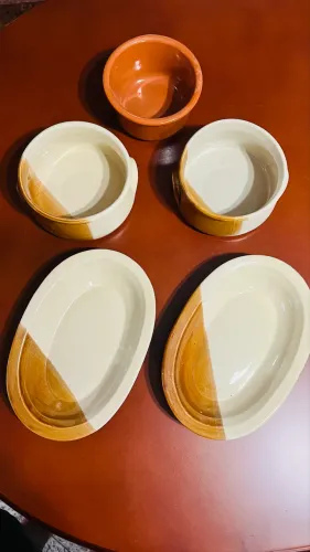 Kit 5 Peças Cerâmica Refratária