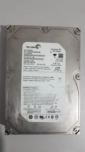 HD Seagate 750GB (ler descrição)