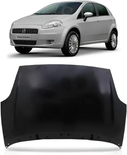 Capô Fiat Punto Usado Sucata Barato Prata ano 2007, 2008, 2009, 2010, 2011, 2012