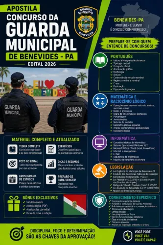 Apostila para o concurso da Guarda Municipal de Benevides