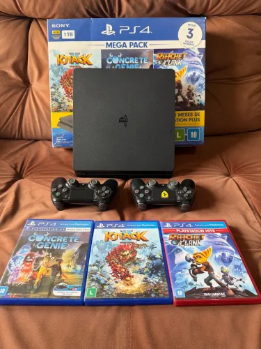 PS4 SLIM DE 1TB ( Semi Novo ) 