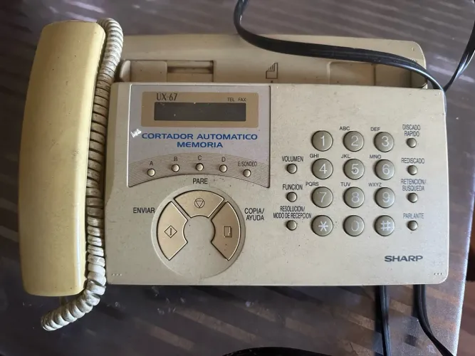 Relíquia vintage Fax Sharp