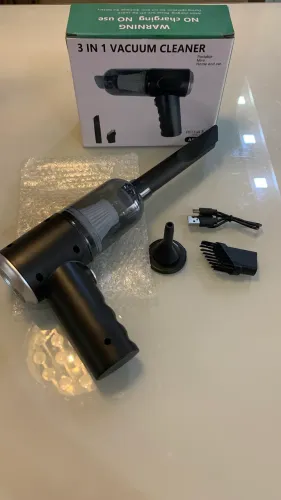 Aspirador de Pó Portátil 3 em 1 para Carro - USB Recarregável | Novo na Caixa