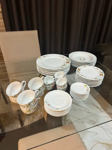 Aparelho de Jantar 42 peças porcelana Real Shimidt (NUNCA USADO)