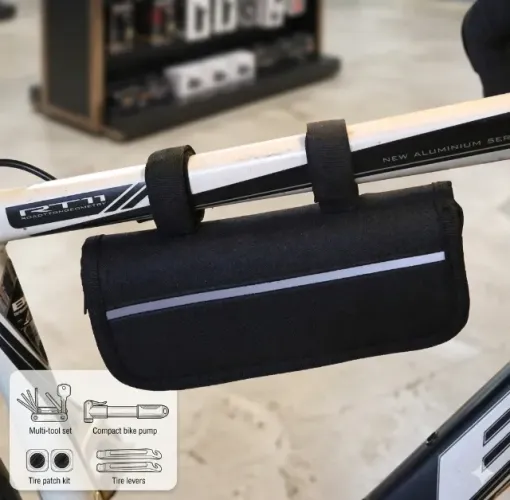 Kit de Ferramentas para Bike com Chaves, Bomba, Remendo e Reparo de Pneus