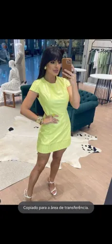 Vestido Couro Eco Elva