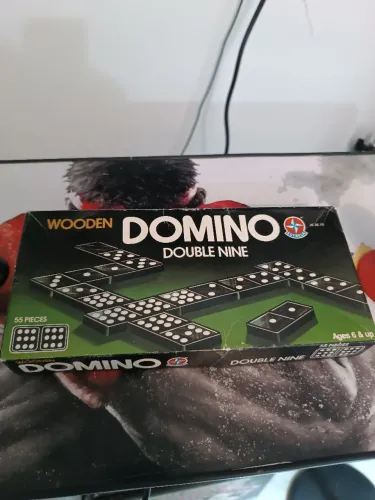 Dominó Wooden Double Nine Estrela anos 80.