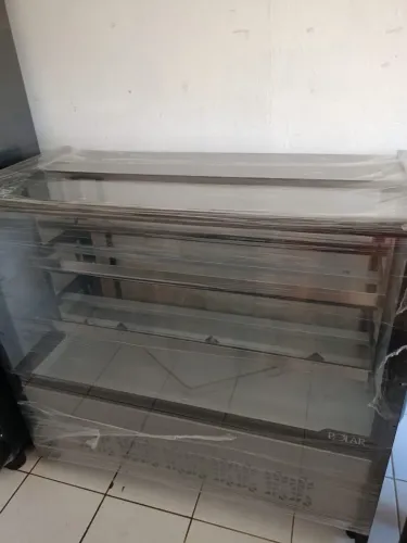 Balcão para salgados estufa funcionando perfeitamente