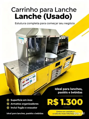 Carrinho para Lanche