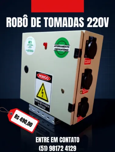 ROBÔ DE TOMADAS 220V