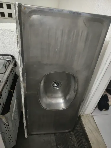 Pia Inox com sifão