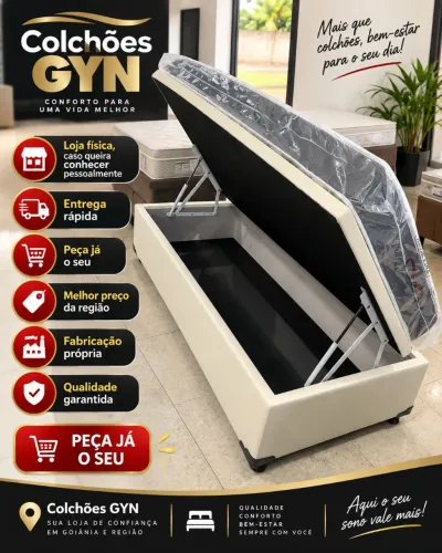 Cama box baú solteiro