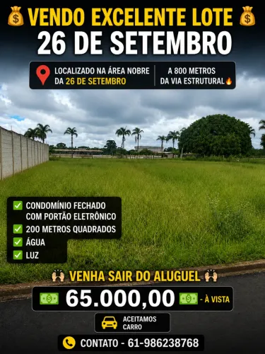 Vendo excelente lote 26 de setembro