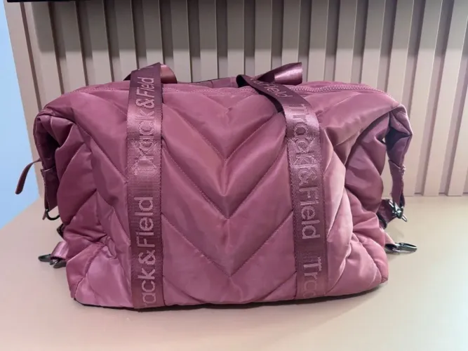 Mala Duffel Track & Field Matelasse Rosa Mauva