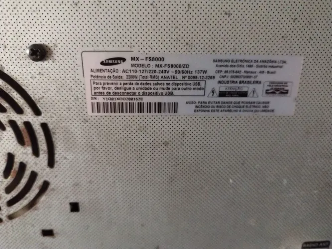 Só o Amplificador Som Samsung