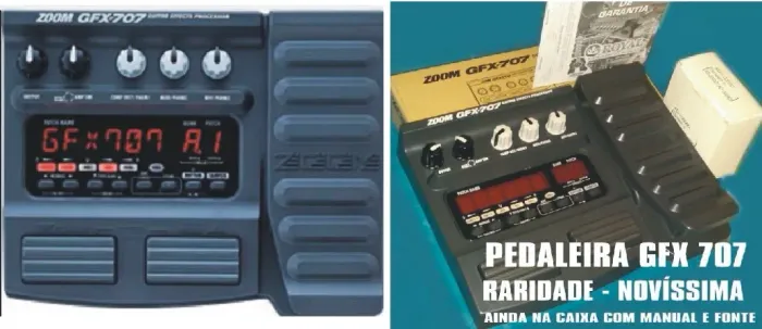 PEDALEIRA GFX 707 AINDA NA CX COM MANUAL E FONTE - RARIDADE NOVÍSSIMA 