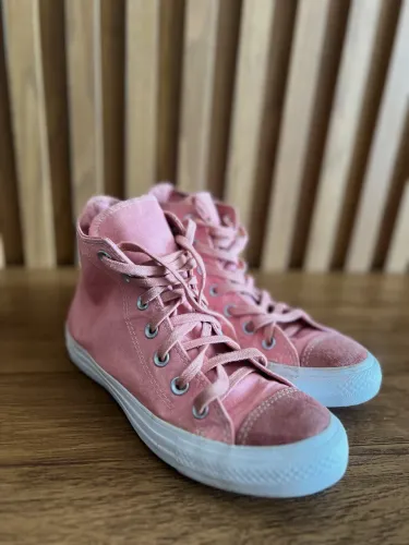 tênis converse all star cano alto rosa 35