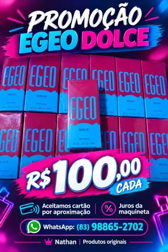 Promoção de egeo dolce 100 avista ou no cartão com acréscimo da maquineta