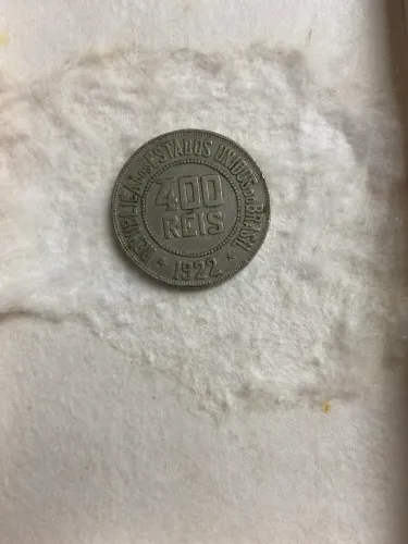 Moeda 400 Reis 1922 Cuproníquel