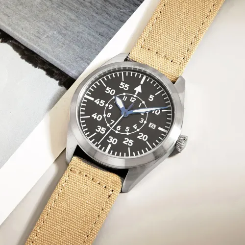 Relógio Militar Aviador Field. Aço Inox/ Automático MIYOTA 8215/vidro Safira/IMPECÁVEL!!!!