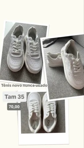 Tênis branco feminino novo
