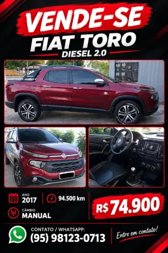 Fiat Toro Freedom 2.0 16V 4X2 TB Diesel Mec. 2017