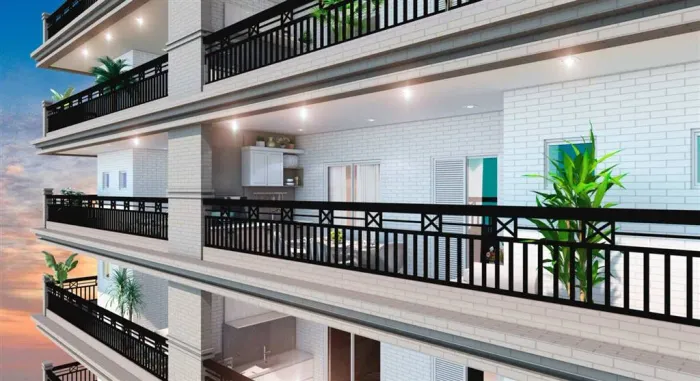 APARTAMENTO COM 109,24 m² - GUILHERMINA - PRAIA GRANDE SP