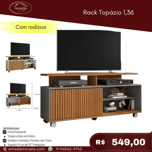 Rack Topázio 1,36 - à pronta entrega
