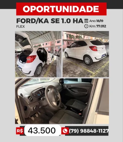 Ford KA 1.0 Se/se Plus Tivct Flex 5P 2019