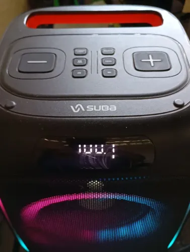 Caixa de som via bluetooth bateria recarregável