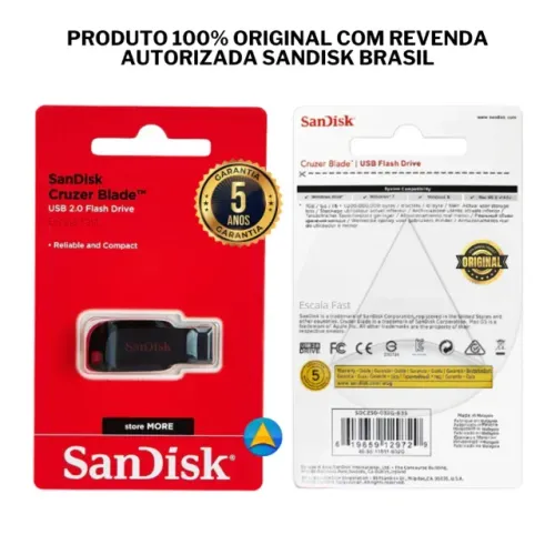 Pendraiver 256giga sandisk original