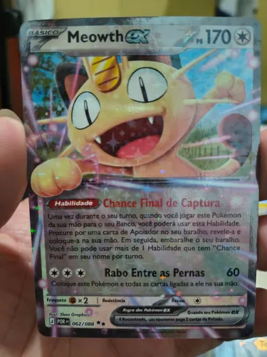 Meowth Ex (062/088)- carta pokémon tcg (NM)