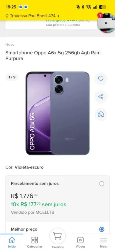 Celular novo 