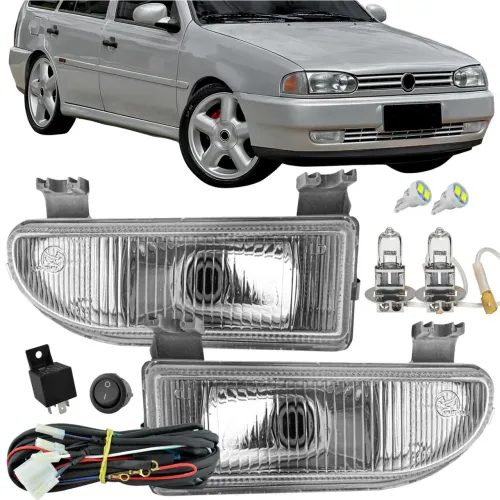 Kit farol milha Gol G2 Parati Saveiro Kombi C/lâmpadas