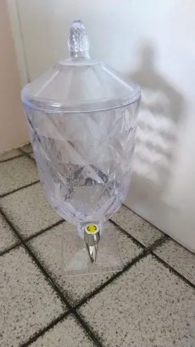 Suqueira Jarra Cristal Acrílico Diamond Água Suco4,5l Xplast