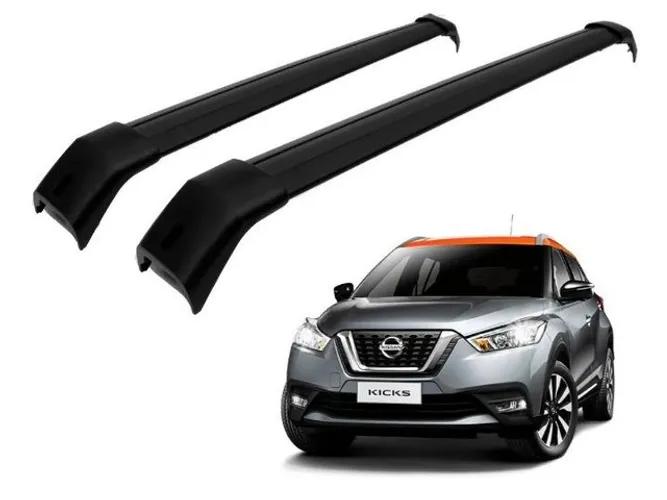 Rack Travessa Nissan Kicks 2016 2017 2018 2019 2020 2021, instalado