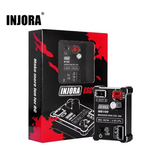 Injora ESC 20A mini rc Crawler 1/24 1/18 2s e 3s escovado.