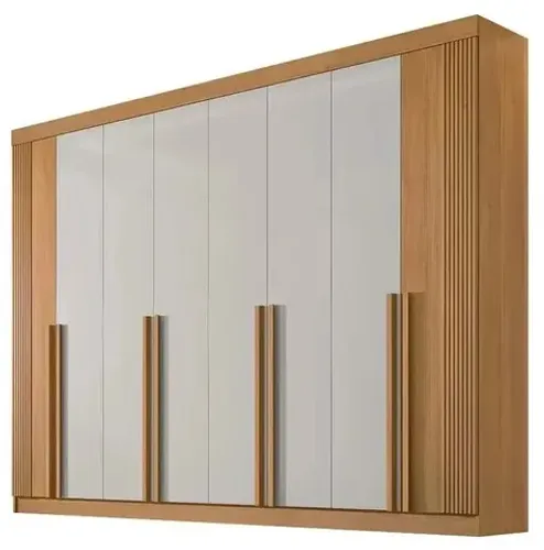 Guarda roupa 8 portas 100% MDF ripado 2,75