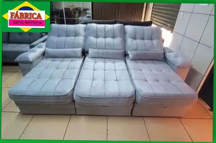 Sofá Retrátil E Reclinável 2.90 LARGURA 