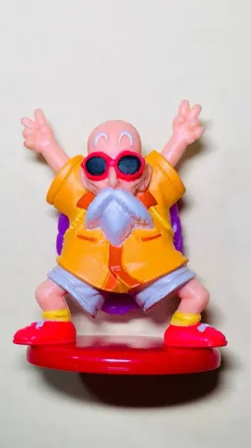 Mestre Kame Roshi miniatura altura 4 cm (rara) Dragon Ball Z - Gashapon Raro Gachapon