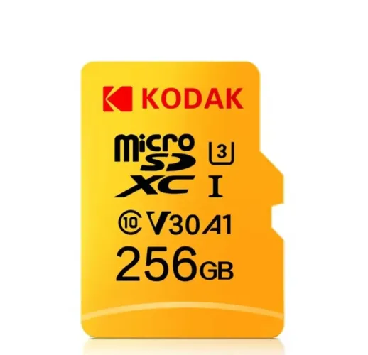 Cartão de Memória Micro SDXC Kodak 256GB V30 A1