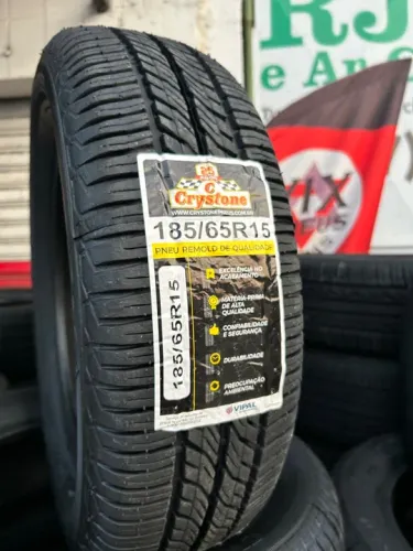 Pneu remolde 185/65r15 Crystone promoção r$199,99
