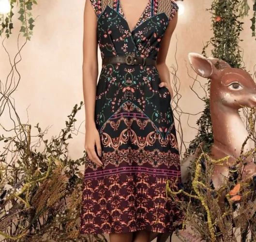 Vestido Floral Estampado Antix - Tamanho P