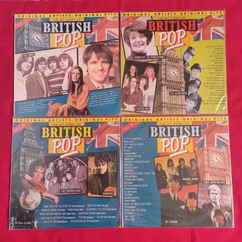 LPs Vinil Quatro volumes da coletânea British Pop