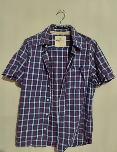 Camisa xadrez hollister 